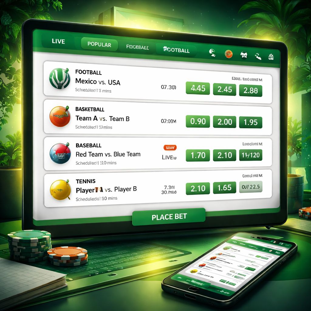 Página de apuestas deportivas DOIT777 con lista de eventos y opciones de apuestas para México